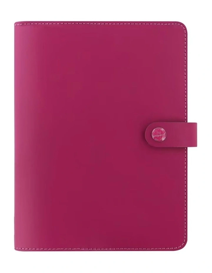 A5 The Original Leather Folio in Raspberry image 1