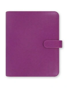 A5 Saffiano Organiser in Raspberry