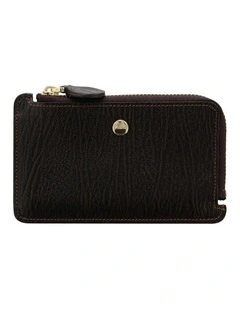 Chester Zip Card Holder in Brown