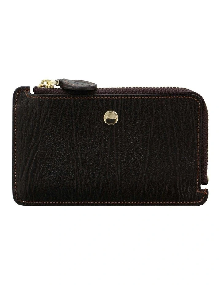 Chester Zip Card Holder in Brown image 1