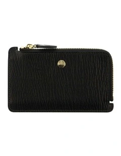 Chester Zip Card Holder in Black