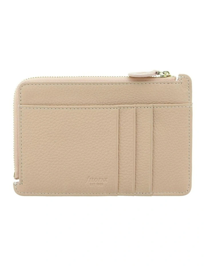 Classic Stitch Soft Zip Card Holder in Pch image 2