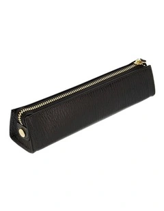 Chester Zip Pen Case in Black