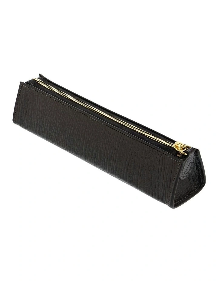 Chester Zip Pen Case in Black image 2