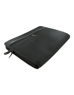 Fusion Zipped Portfolio/Ipad Holder in Black