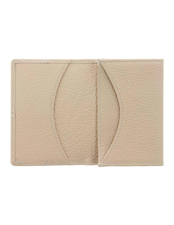 Classic Stitch Soft Business Card Holder in Peach image 2