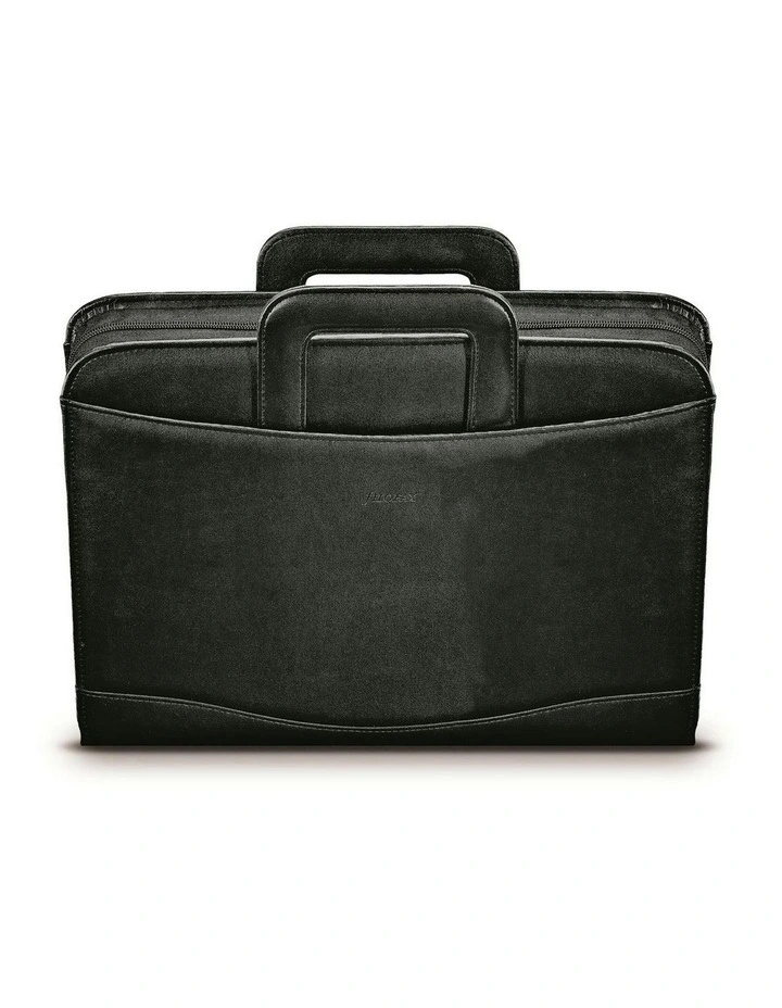 Metropol Zip Folder With Handle in Black image 1