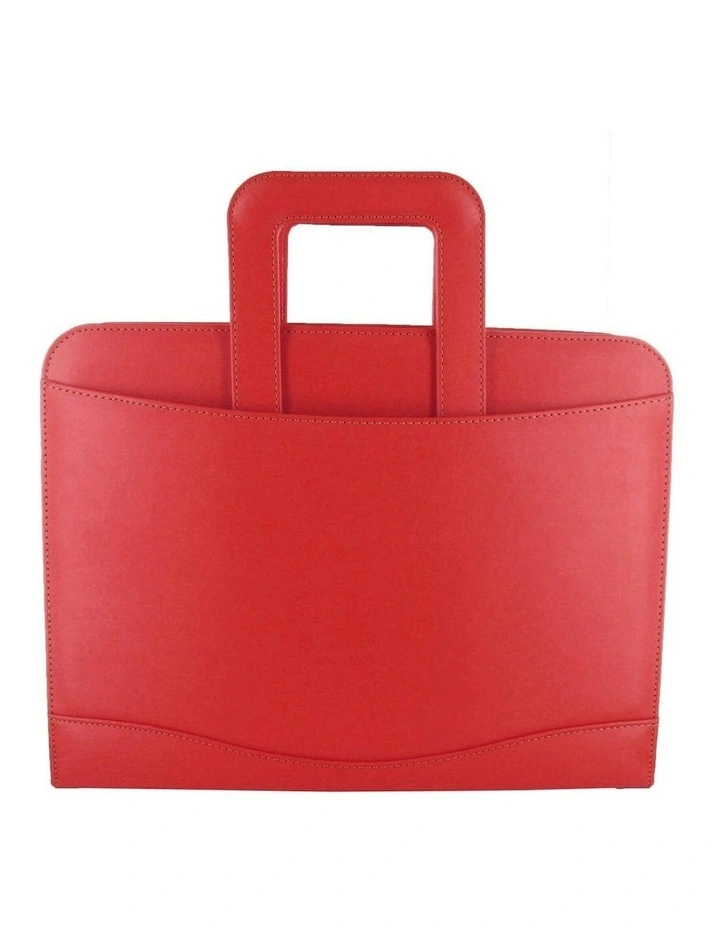 Metropol Zip Folder With Handle A4 in Red image 1