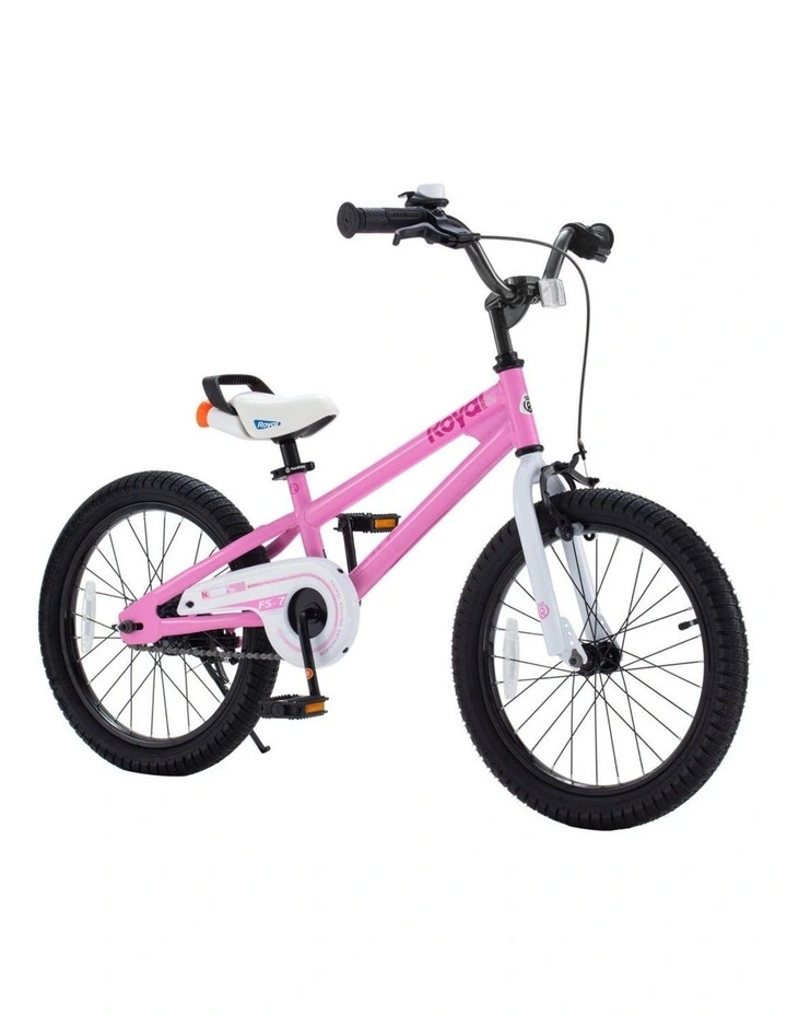 RoyalBaby Freestyle Pink 7th Sport Kids Bike with Training Wheels 14 Inch Wheel Bicycle Boys Girls image 2