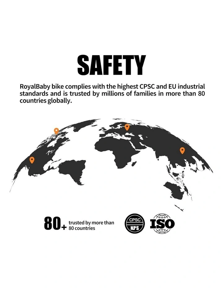 RoyalBaby Freestyle Pink 7th Sport Kids Bike with Training Wheels 14 Inch Wheel Bicycle Boys Girls image 6