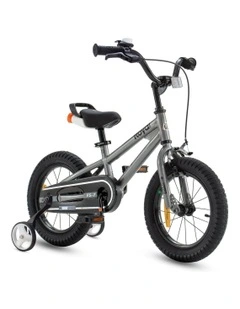 Freestyle 7th Sport Kids Bike with Training Wheels 16 Inch Wheel Bicycle Boys Girls in Grey