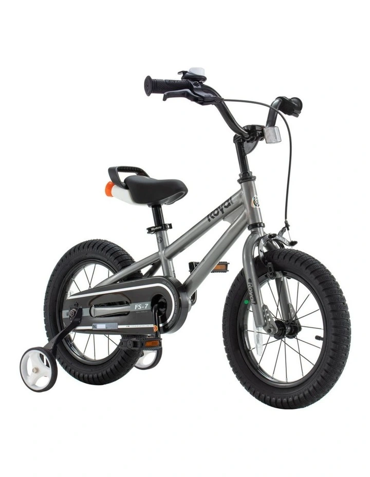 RoyalBaby Freestyle Grey 7th Sport Kids Bike with Training Wheels 16 Inch Wheel Bicycle Boys Girls image 1