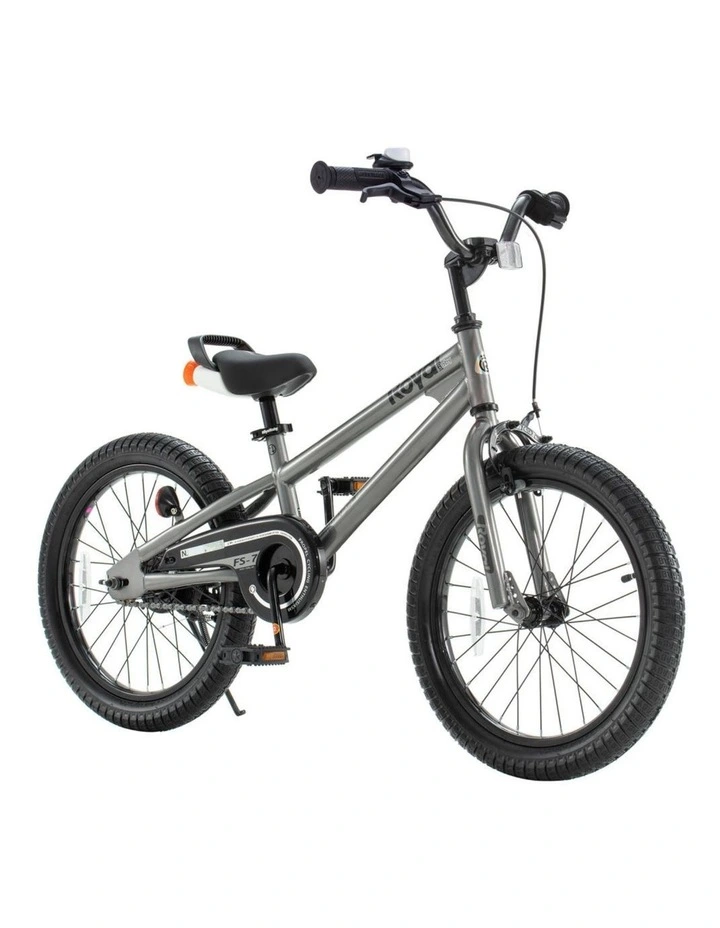 RoyalBaby Freestyle Grey 7th Sport Kids Bike with Training Wheels 16 Inch Wheel Bicycle Boys Girls image 2