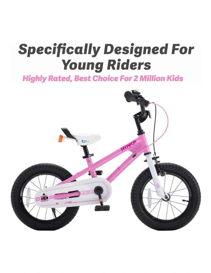 RoyalBaby Kids Bike Pink Freestyle 7th BMX 16 Inch Wheel Childrens Bicycle for Boys Girls Ages 3  Years image 3