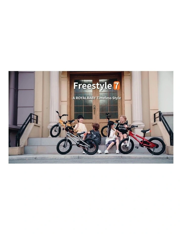Kids Bike Freestyle 7th BMX 16 Inch Wheel Childrens Bicycle for Boys Girls Ages 3 Years in Pink image 7