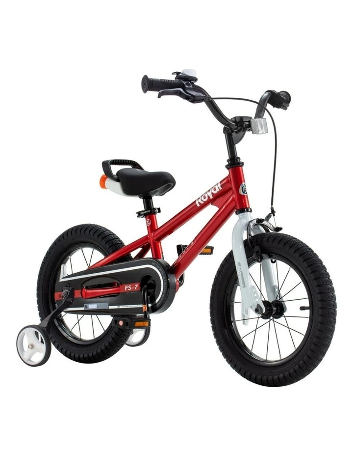 RoyalBaby Freestyle Red 7th Sport Kids Bike with Training Wheels 16 Inch Wheel Bicycle Boys Girls image 1
