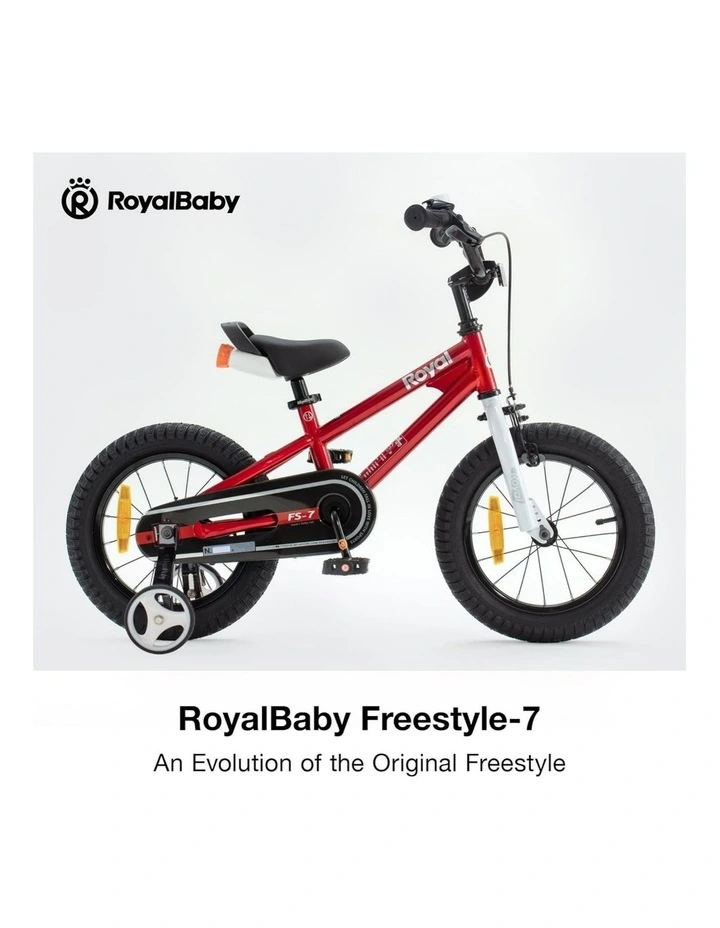 Freestyle 7th Sport Kids Bike with Training Wheels 16 Inch Wheel Bicycle Boys Girls in Red image 2