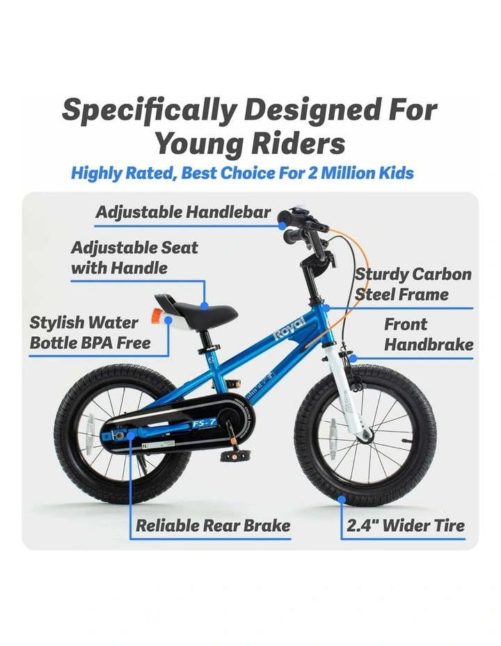 Freestyle 7th Sport Kids Bike with Training Wheels 16 Inch Wheel Bicycle Boys Girls in Yellow image 6