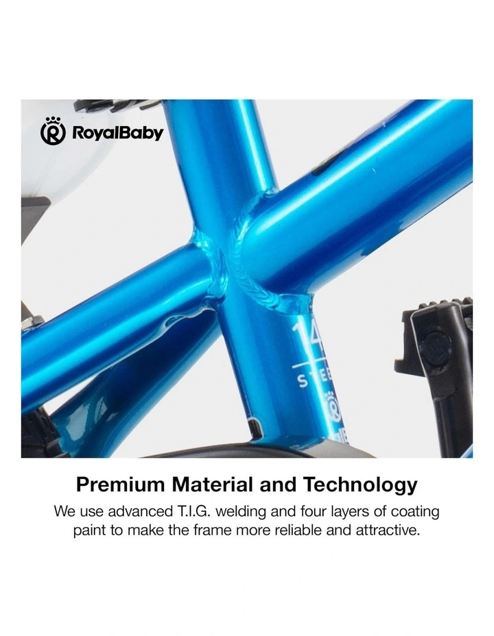 Kids Bike Freestyle 8th BMX for Boys Girls Ages 3  years in blue image 3