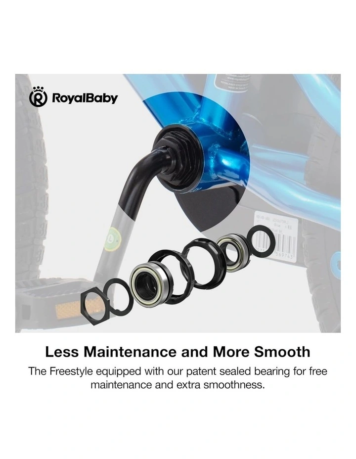 Kids Bike Freestyle 8th BMX for Boys Girls Ages 3  years in blue image 4