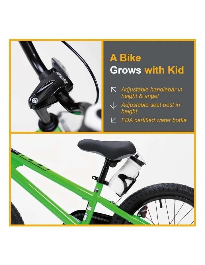 RoyalBaby Kids Bike Green Freestyle 8th BMX 12 14 16 18 20 Inch Wheel Childrens Bicycle for Boys Girls Ages 3 Years image 4