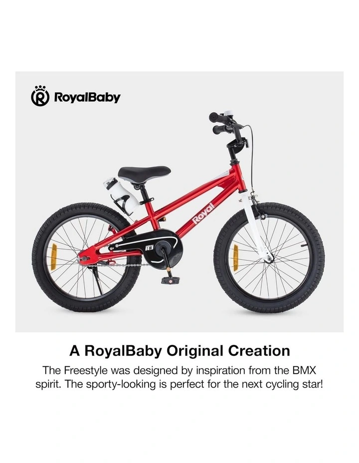 RoyalBaby Kids Bike Red Freestyle 8th BMX 12 14 16 18 20 Inch Wheel Childrens Bicycle for Boys Girls Ages 3 Years image 4