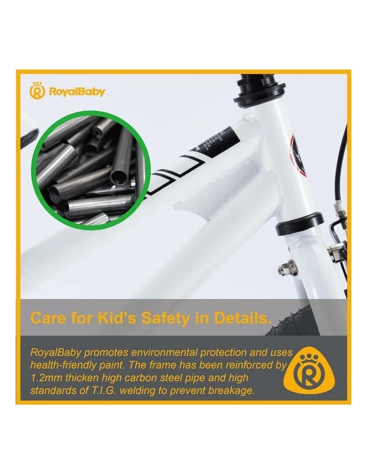 RoyalBaby Kids Bike White Freestyle 8th BMX 12 14 16 18 20 Inch Wheel Childrens Bicycle for Boys Girls Ages 3 Years image 5