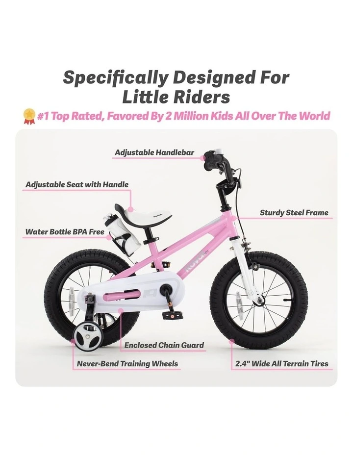 Freestyle 12/14/16/18/20" Kids Bike in Pink image 2