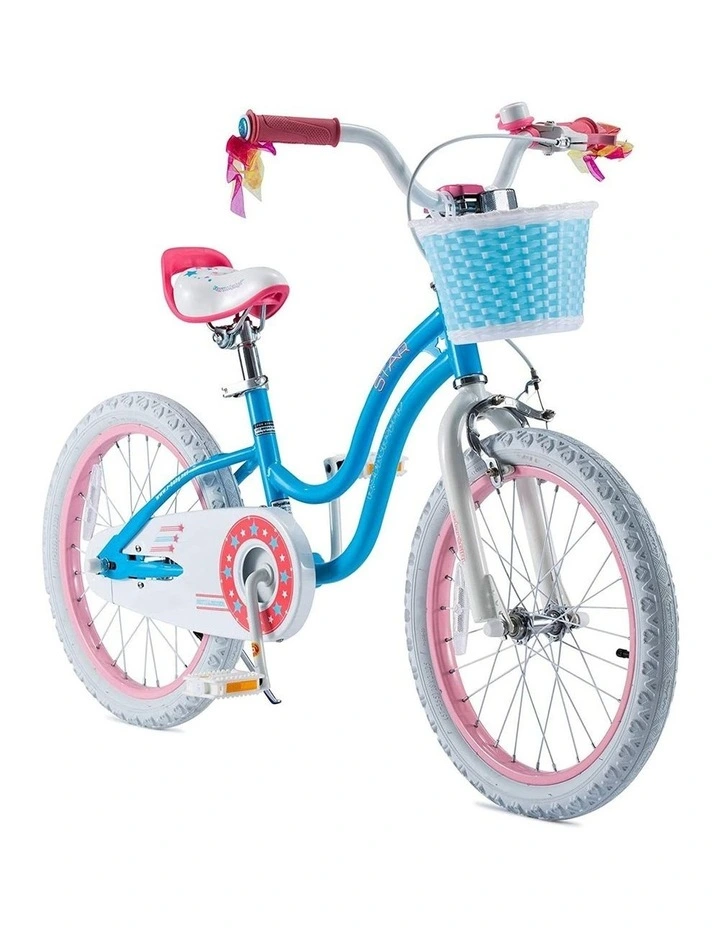 RoyalBaby Girls Bike Stargirl Blue White 12/14/16/18" inch Kids Bike Training Wheels Toddlers & Big Kids Bicycle image 5