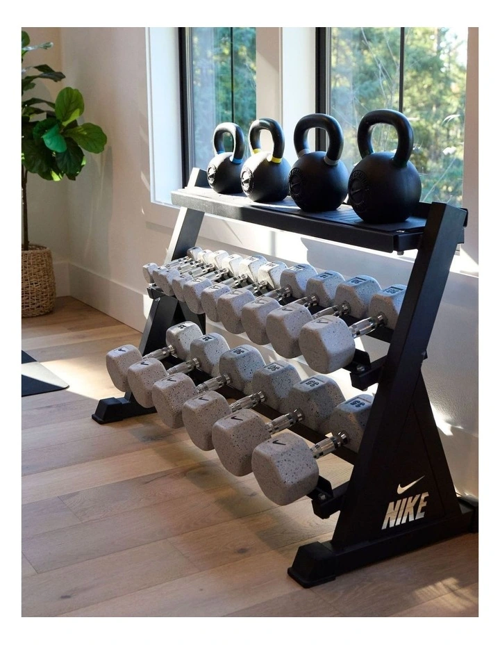 Dumbbell And Kettlebell Pro Set in Black image 5