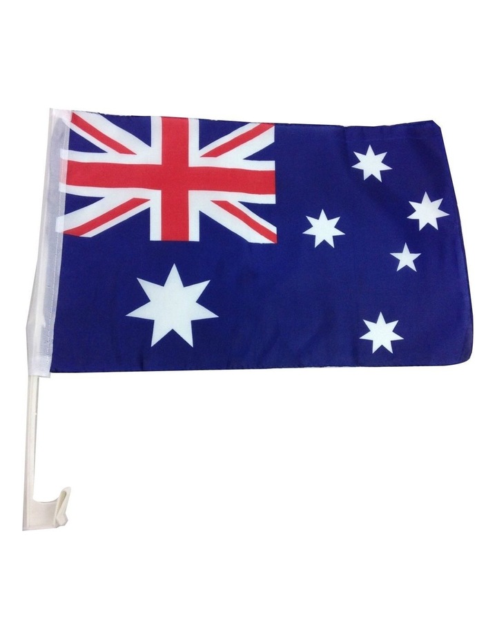 Australia Car Flag 30cm x 45cm with Window Clip Flags in Multi Assorted
