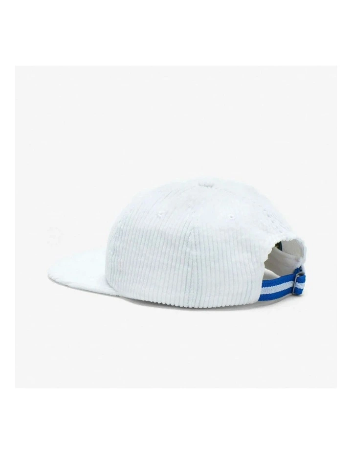 Corduroy Hat Cord Cap in Vintage White image 3
