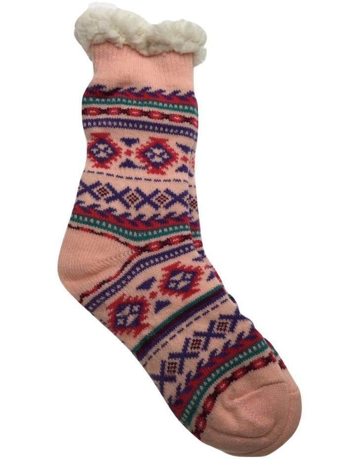 Thick Fur Bed Socks 1 Pair in Assorted Colour image 1