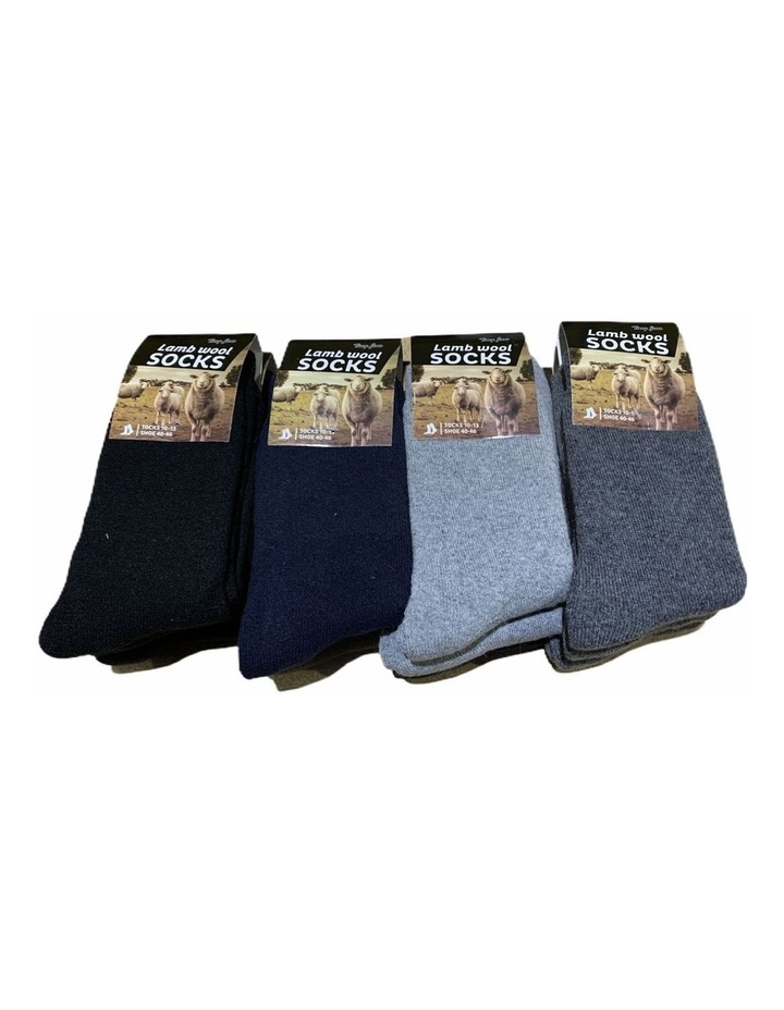 Lambs Wool Socks 12 Pairs in Assorted Colours image 1
