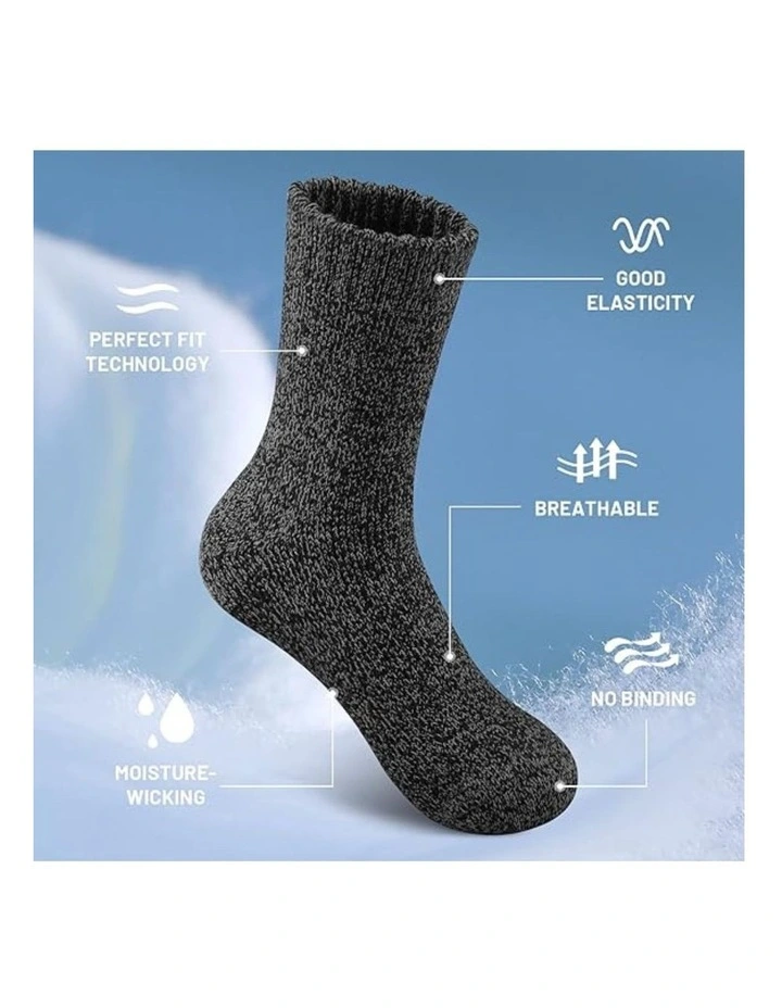 Lambs Wool Socks 12 Pairs in Assorted Colours image 4