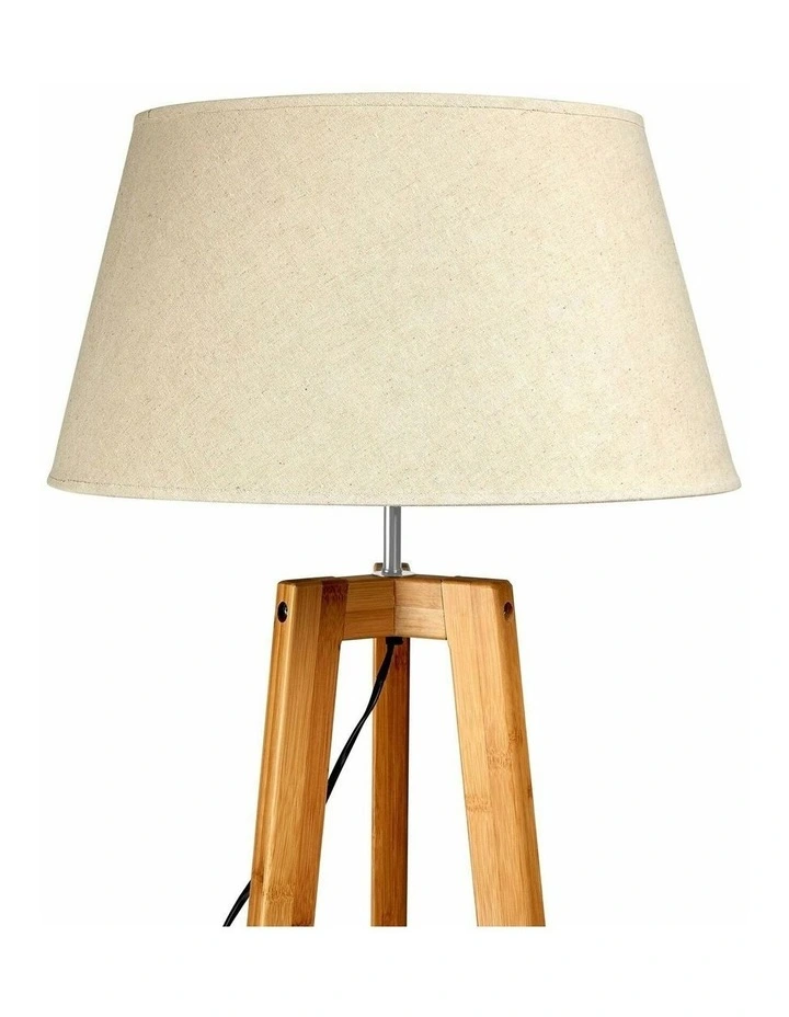 Tripod Floor Lamp 165cm in Beige image 4