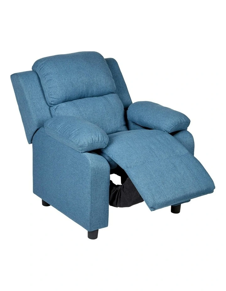 Recliner Sofa in Blue image 1