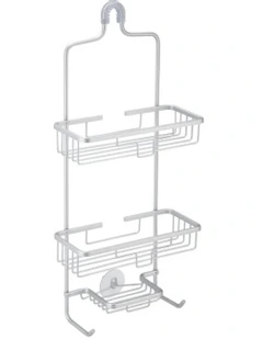 3 Tier Aluminium Shower Bath Rack Storage Basket in Silver