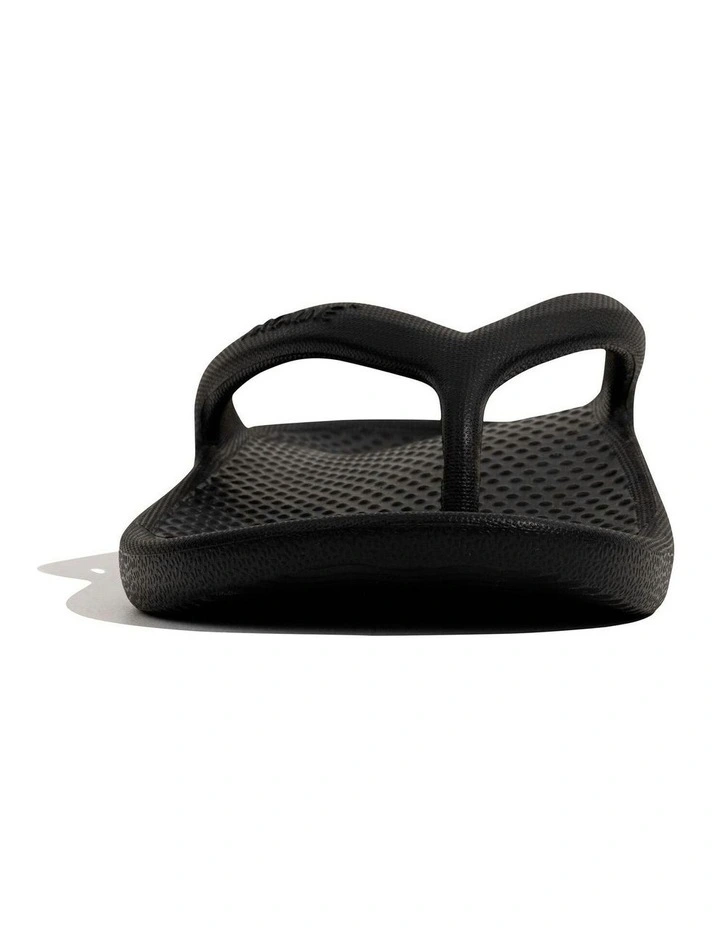 Rebound Orthotic Foam Thongs in Black image 3