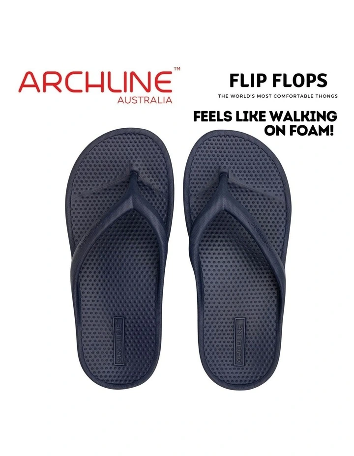Orthotic Foam Thongs in Navy image 6