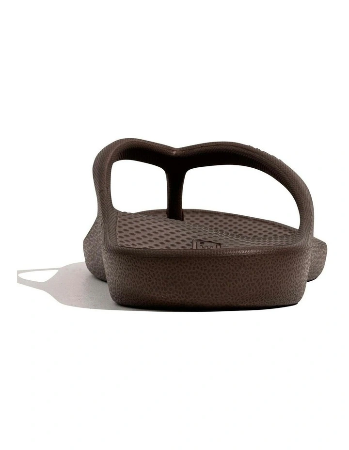 Rebound Orthotic Arch Support Foam Thongs in Brown