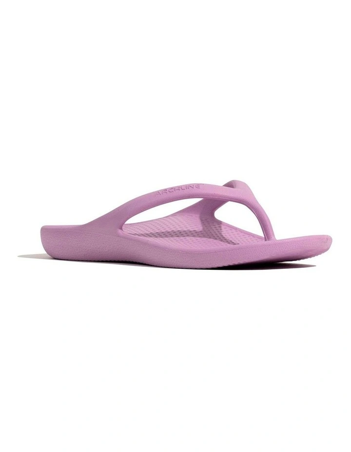 Rebound Orthotic Arch Support Foam Thongs in Lilac image 2