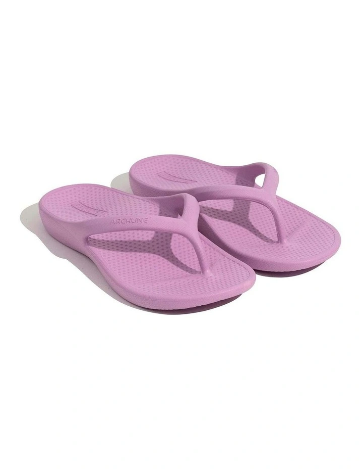 Rebound Orthotic Arch Support Foam Thongs in Lilac image 5