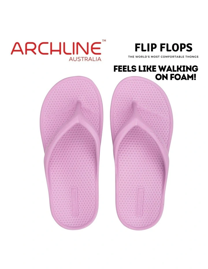 Rebound Orthotic Arch Support Foam Thongs in Lilac image 6