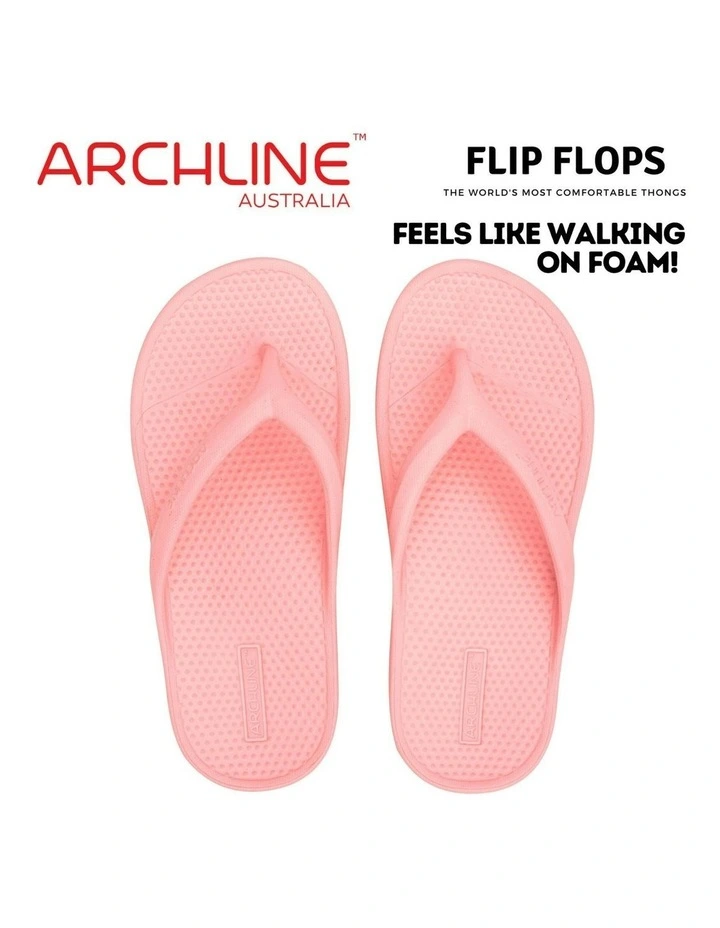 Rebound Orthotic Arch Support Foam Thongs in Pink image 6