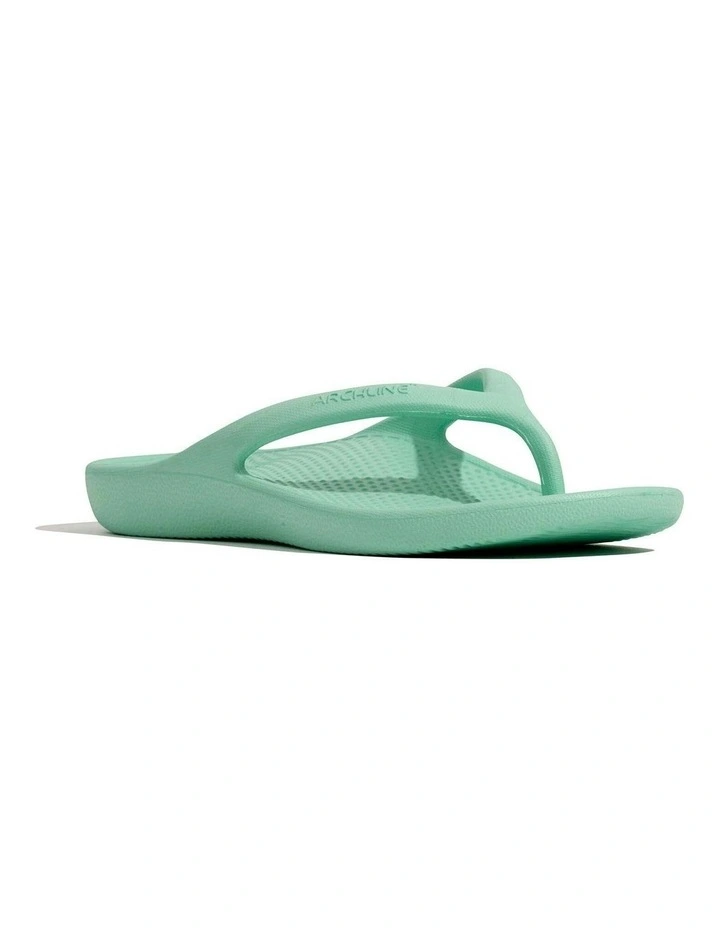Rebound Orthotic Arch Support Foam Thongs in Mint Green image 3