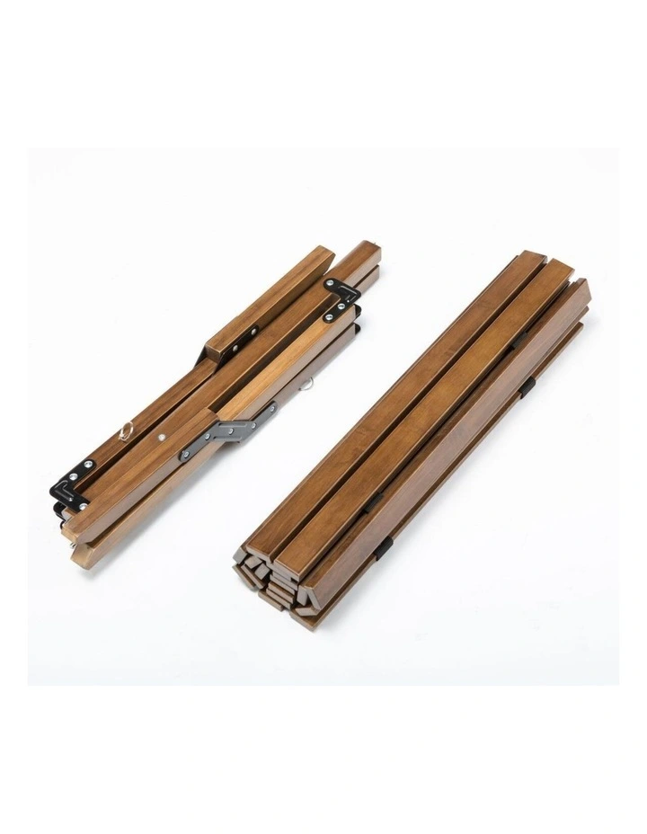 Wooden Foldable Camping Table with Picnic Blanket image 5