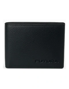 RFID Slim Genuine Leather Wallet in Black