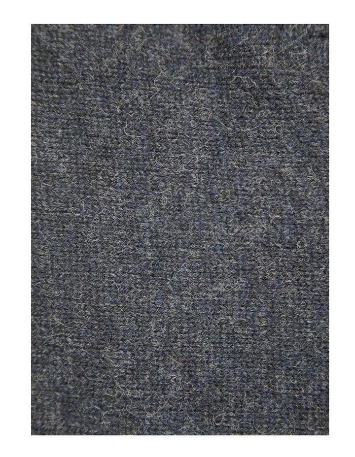 Half Zip Up Knit Jumper in Blue image 5