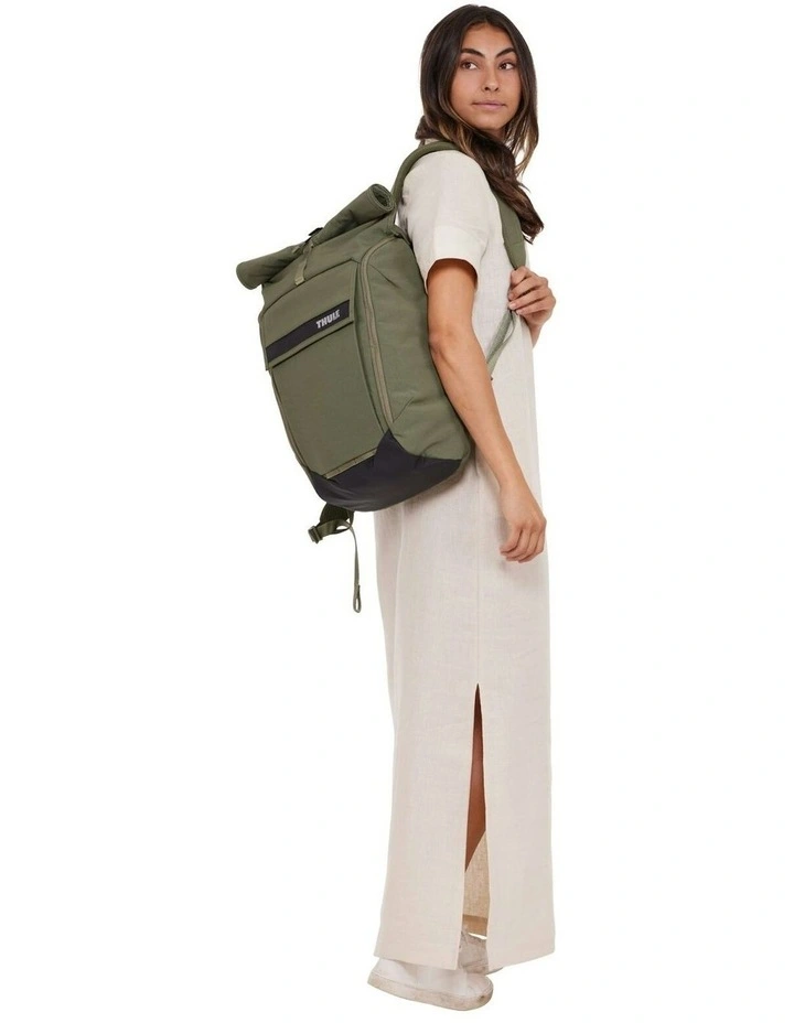 Paramount Rolltop Backpack Bag 24L in Green image 3